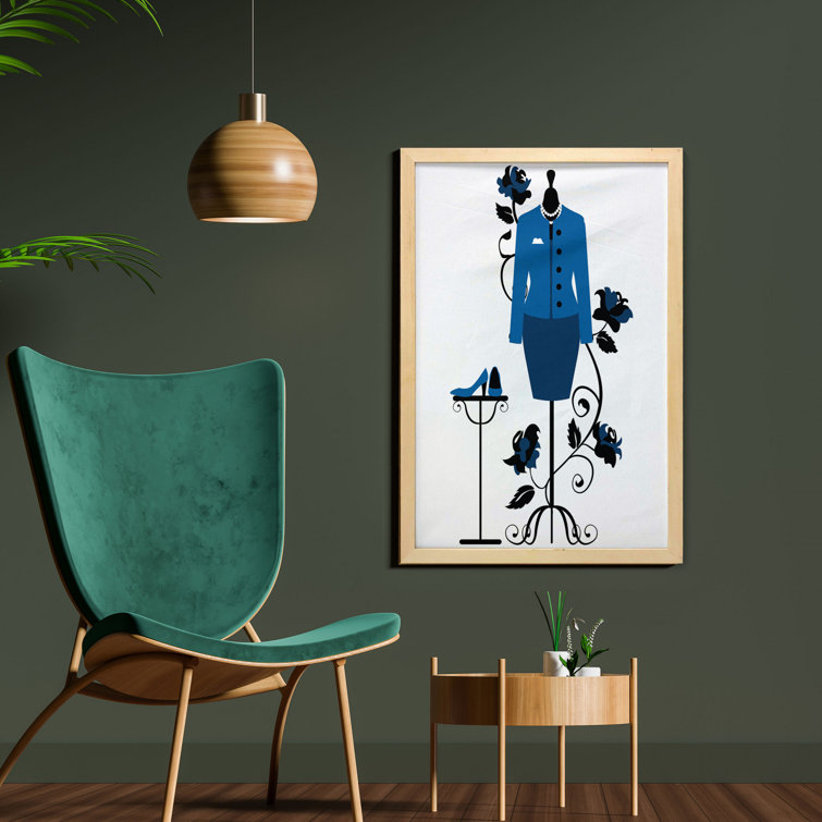 East Urban Home Mannequin In Tailor's Shop With Blooming Flower Retro  Classical - Picture Frame Graphic Art | Wayfair